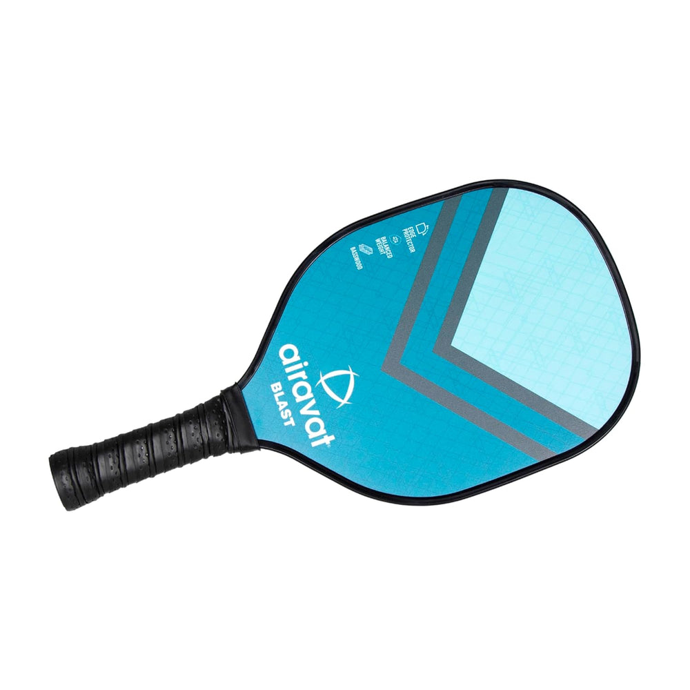 Airavat Blast 7406 Pickleball Paddle Set – 13mm | 2 Paddles + 2 Balls + Carry Bag | USAPA Approved | Lightweight Power & Control | Premium Grip | Tournament Ready (Yellow, Blue) - Best Price online Prokicksports.com