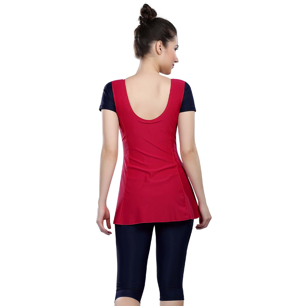 Airavat Brigid 5008 Women’s Swimming Frocksuit – Modest Full-Cover Swimwear with Skirt Design for Pool, Beach, Water Sports & Training Use - Best Price online Prokicksports.com