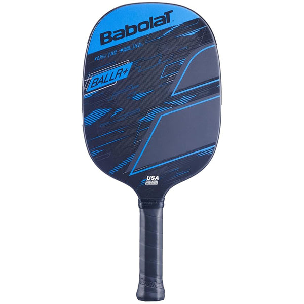 Babolat BALLR+ Pickleball Paddle, Black/Blue - 235g | High Performance Paddle for Precision & Power | Durable & Lightweight Design