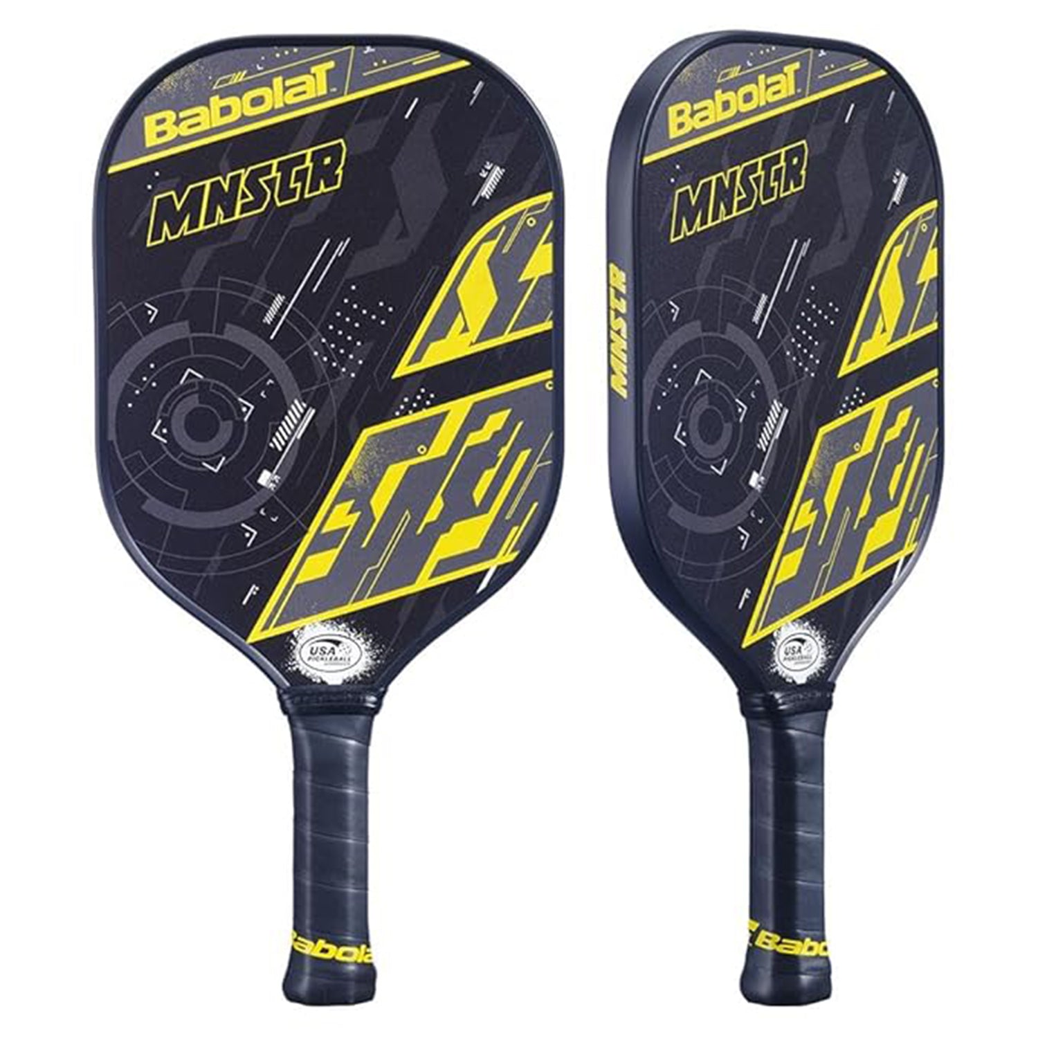 Babolat MNSTR Pickleball Paddle, Lightweight Black/Yellow - High Power & Control, 230 Grams, Ideal for All Skill Levels - Best Price online Prokicksports.com