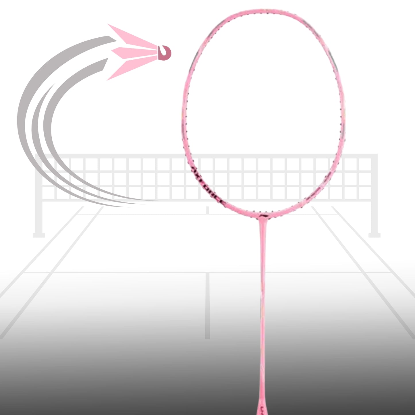 Li-Ning Axforce 30 EX Light Badminton Racquet – Ultra-Lightweight, 5G6 Grip, Unstrung for Speed & Control (Light Pink) - Best Price online Prokicksports.com