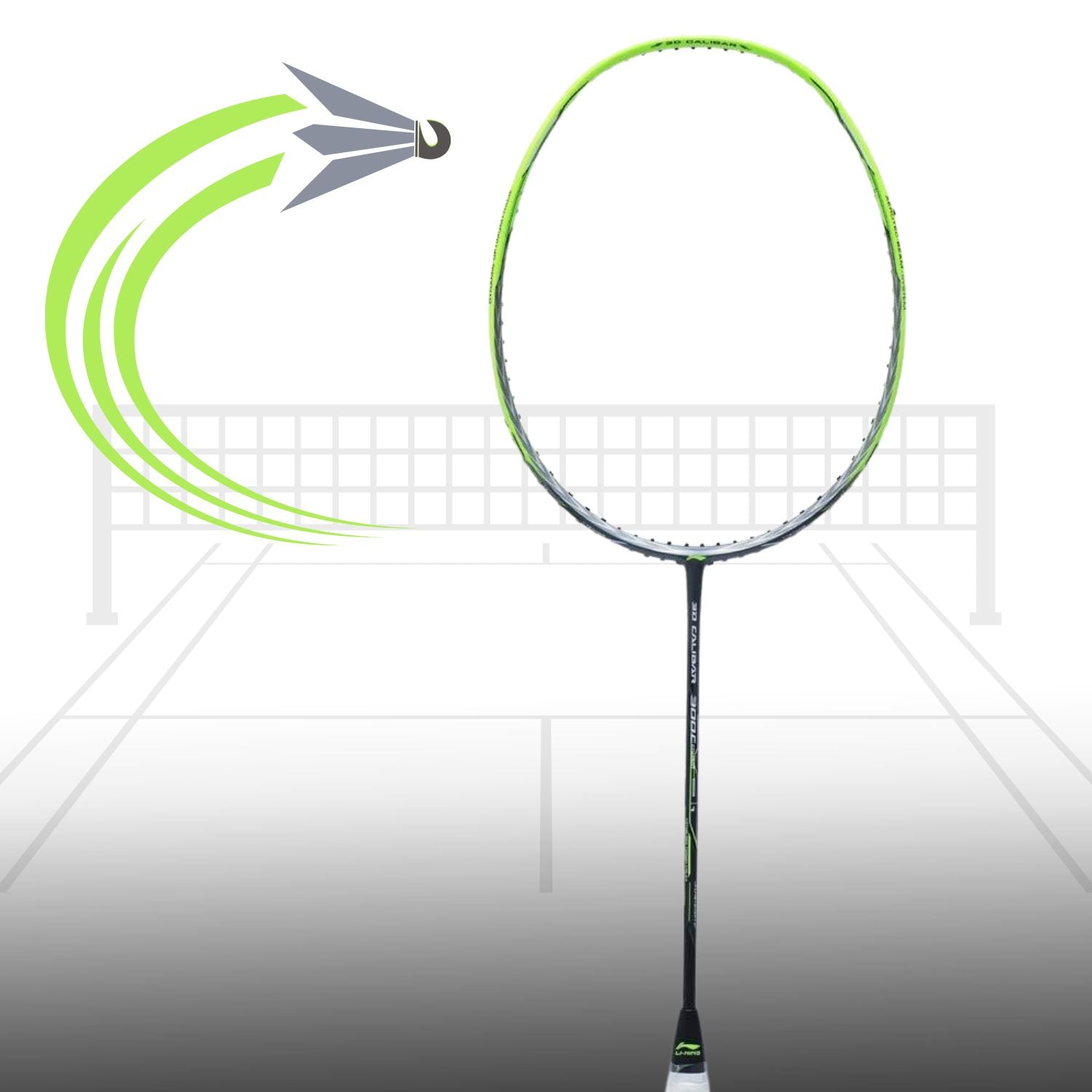 Li-Ning 3D Calibar 300C Unstrung Badminton Racquet - Best Price online Prokicksports.com