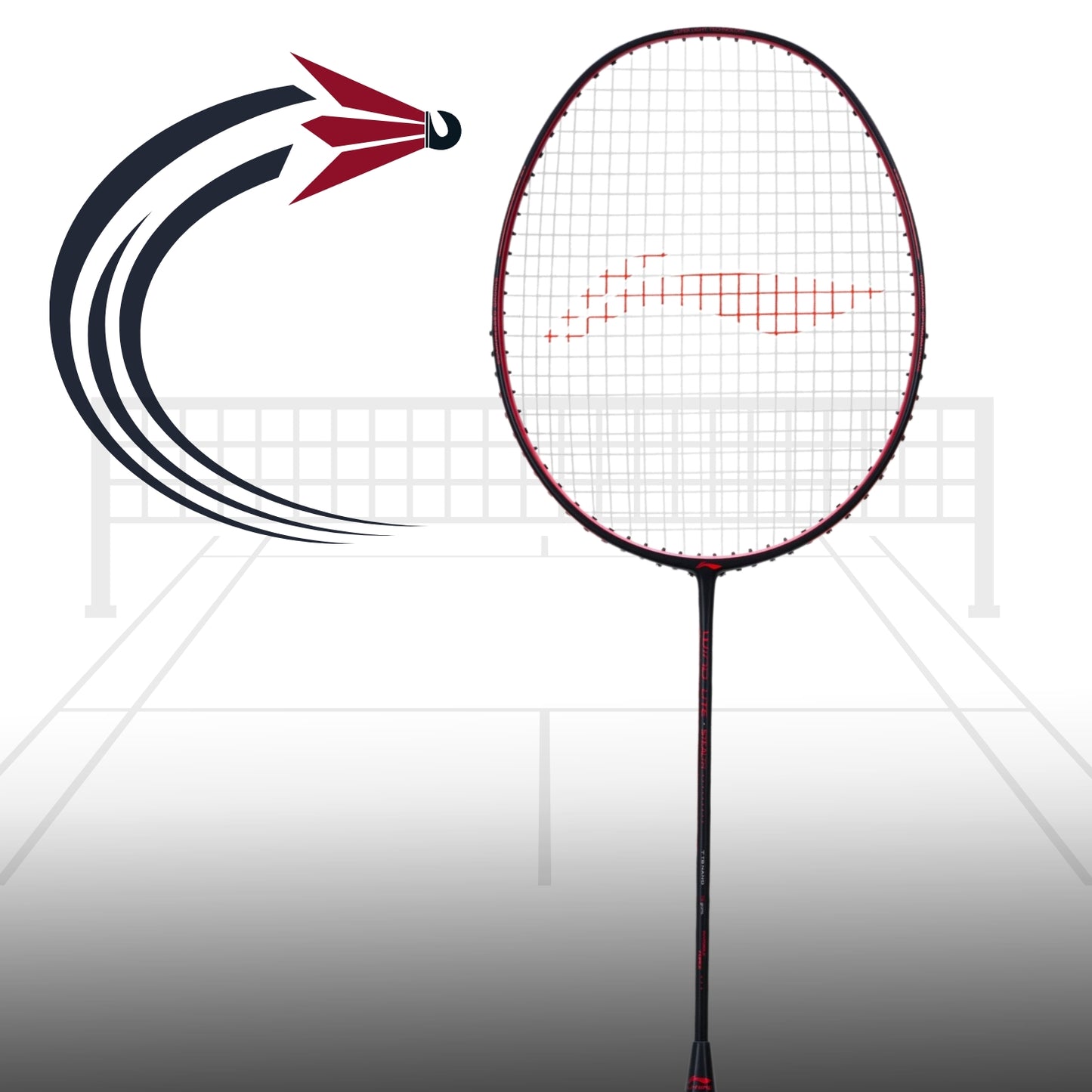 Li-Ning Wind Lite Stealth Strung Badminton Racket - 79 Grams - Best Price online Prokicksports.com