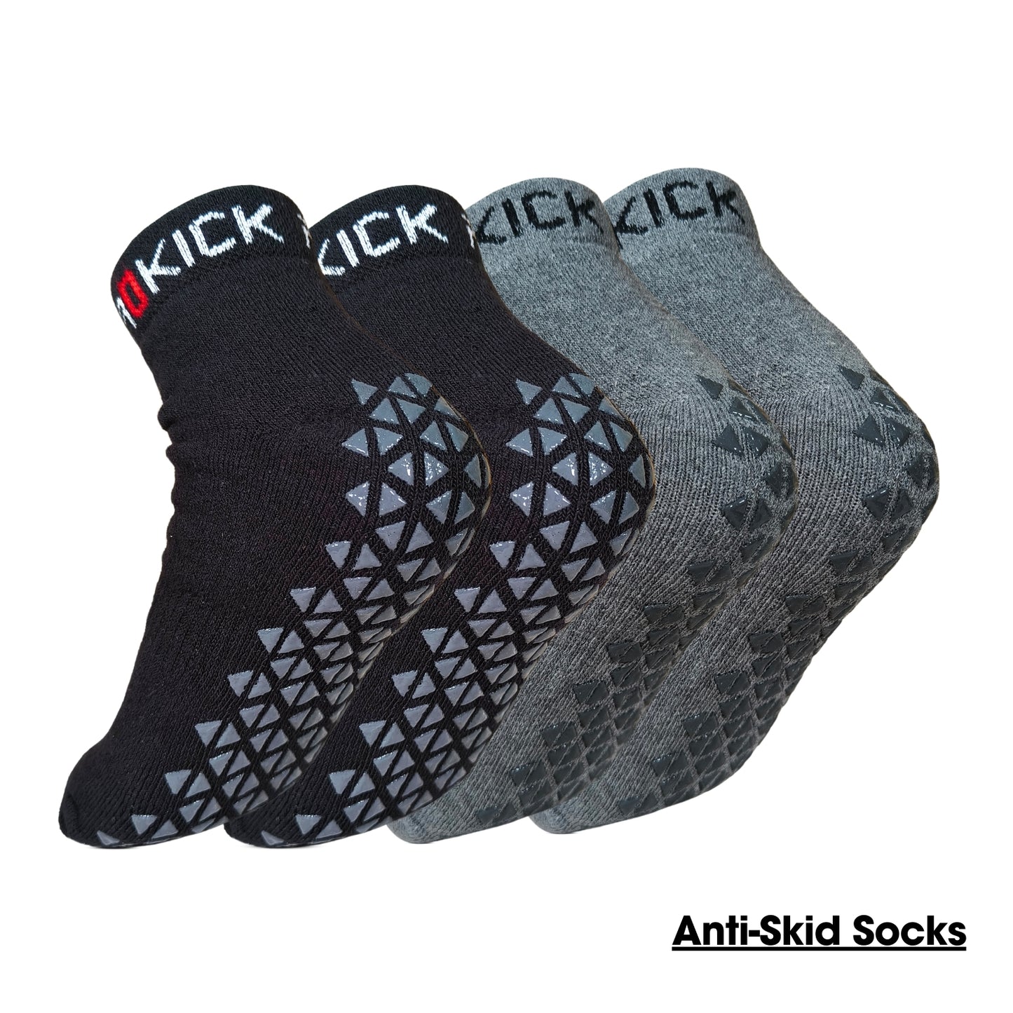 Prokick Anti Skid Socks for Men & Women, 2 Pairs - Best Price online Prokicksports.com