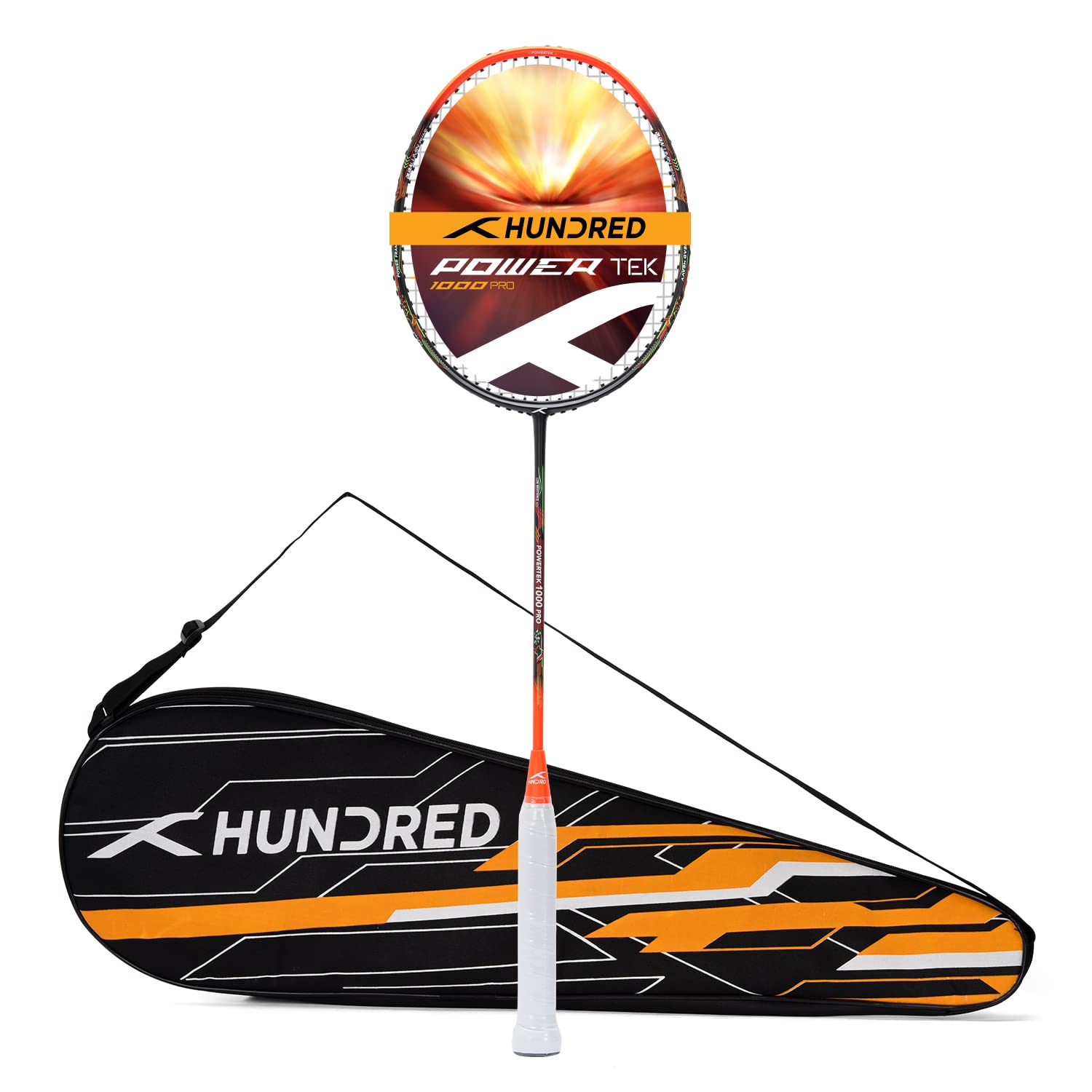 Hundred Powertek 1000 Pro Graphite Strung Badminton Racquet