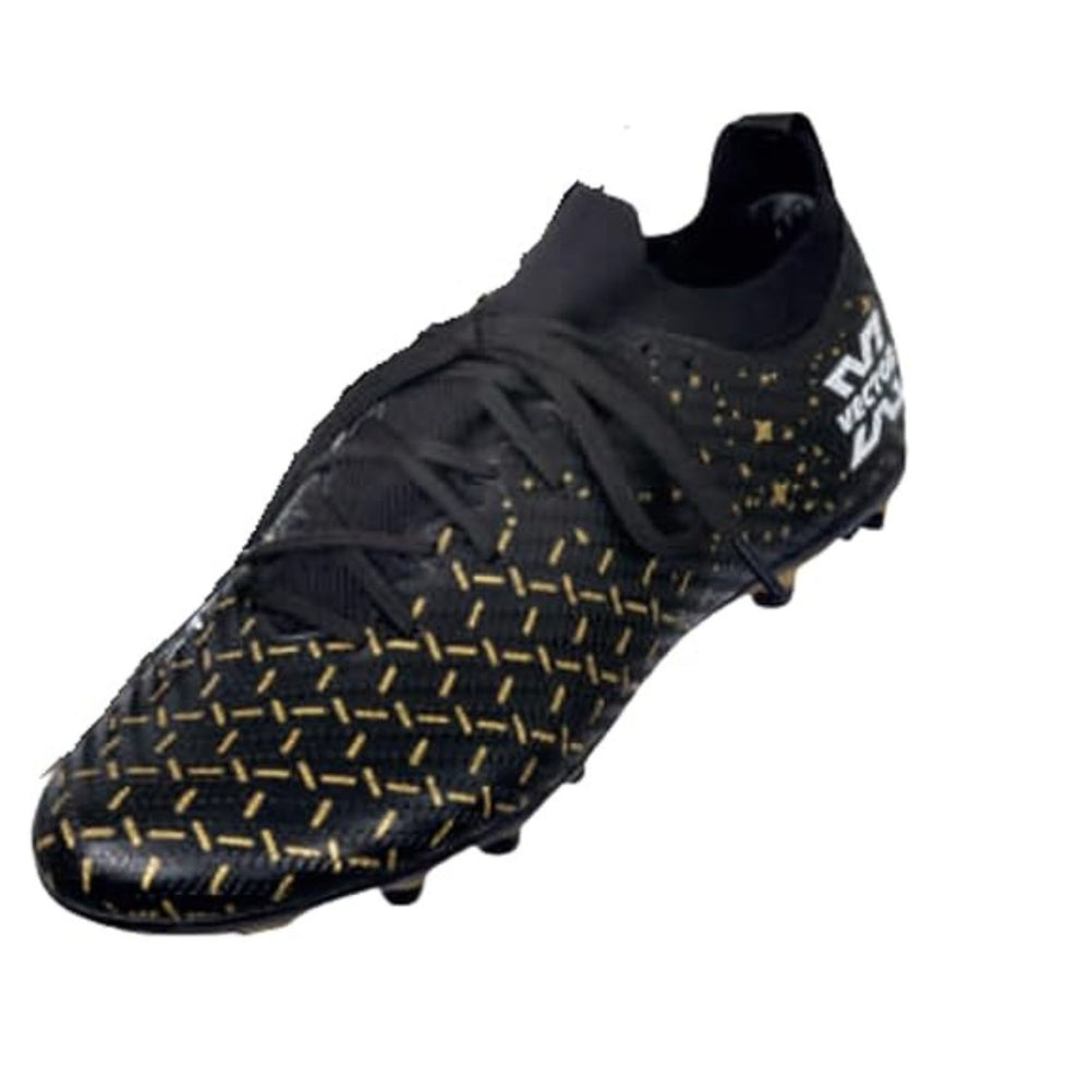Vector X Stralight Football Shoes | Lightweight Synthetic Upper | Firm Ground (FG) Studs | Speed-Optimized Design | Black/Neon Green - Best Price online Prokicksports.com