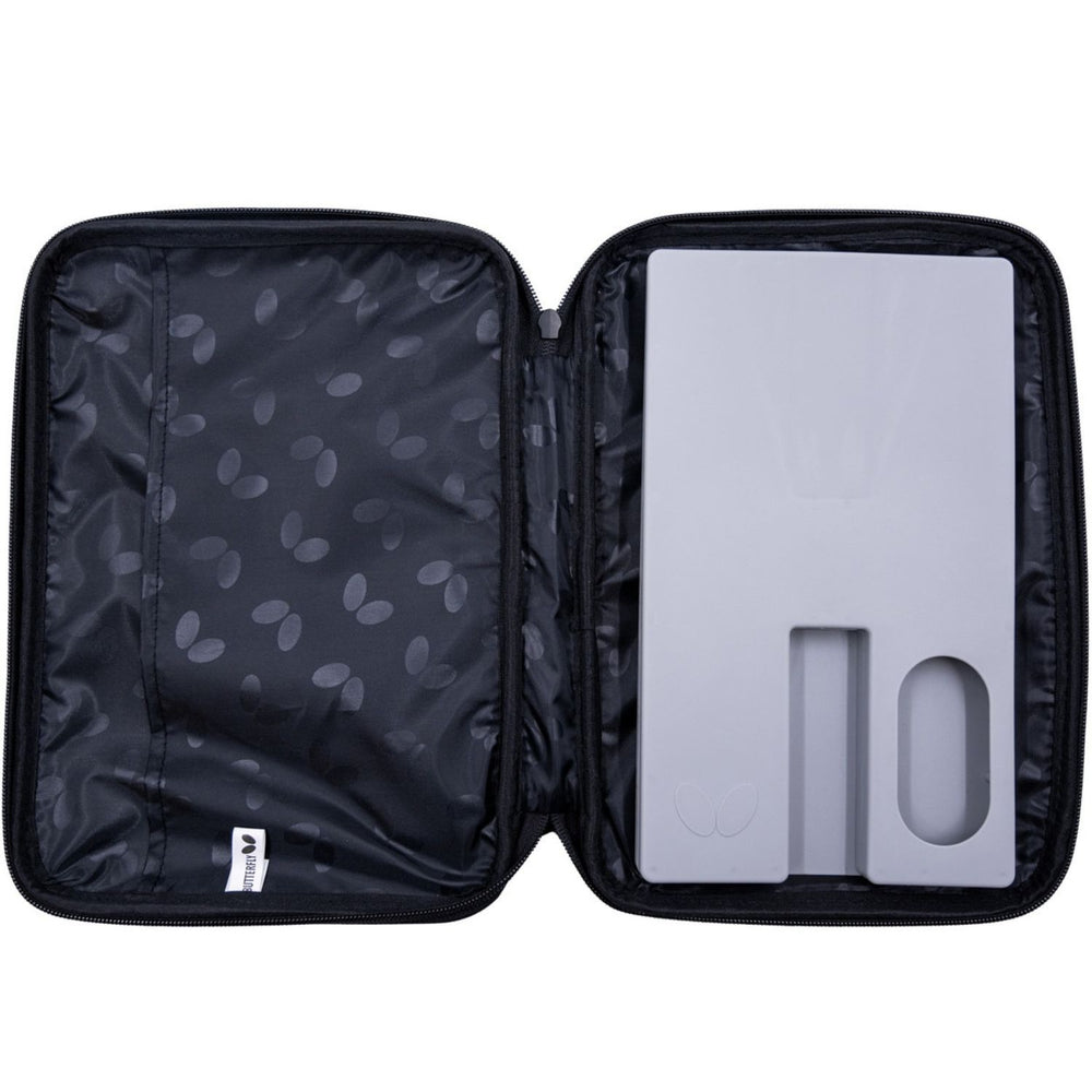 Butterfly BD Tour Case II Table Tennis Racket Case with Cover | Holds 2 Rackets & 4 Balls | Hard Shell with Inner Foam Cut-Outs & Outer Protective Cover - Best Price online Prokicksports.com