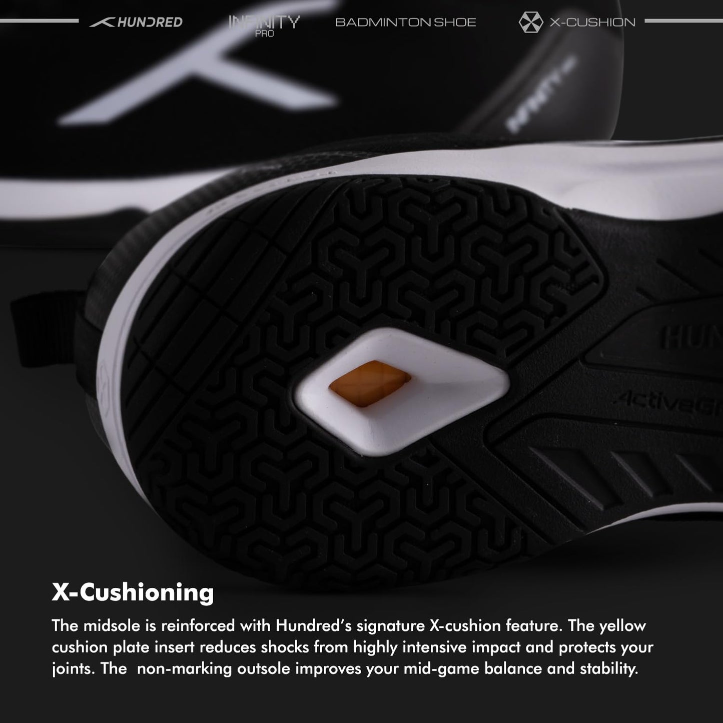 Hundred Infinity Pro Badminton Shoes - Best Price online Prokicksports.com