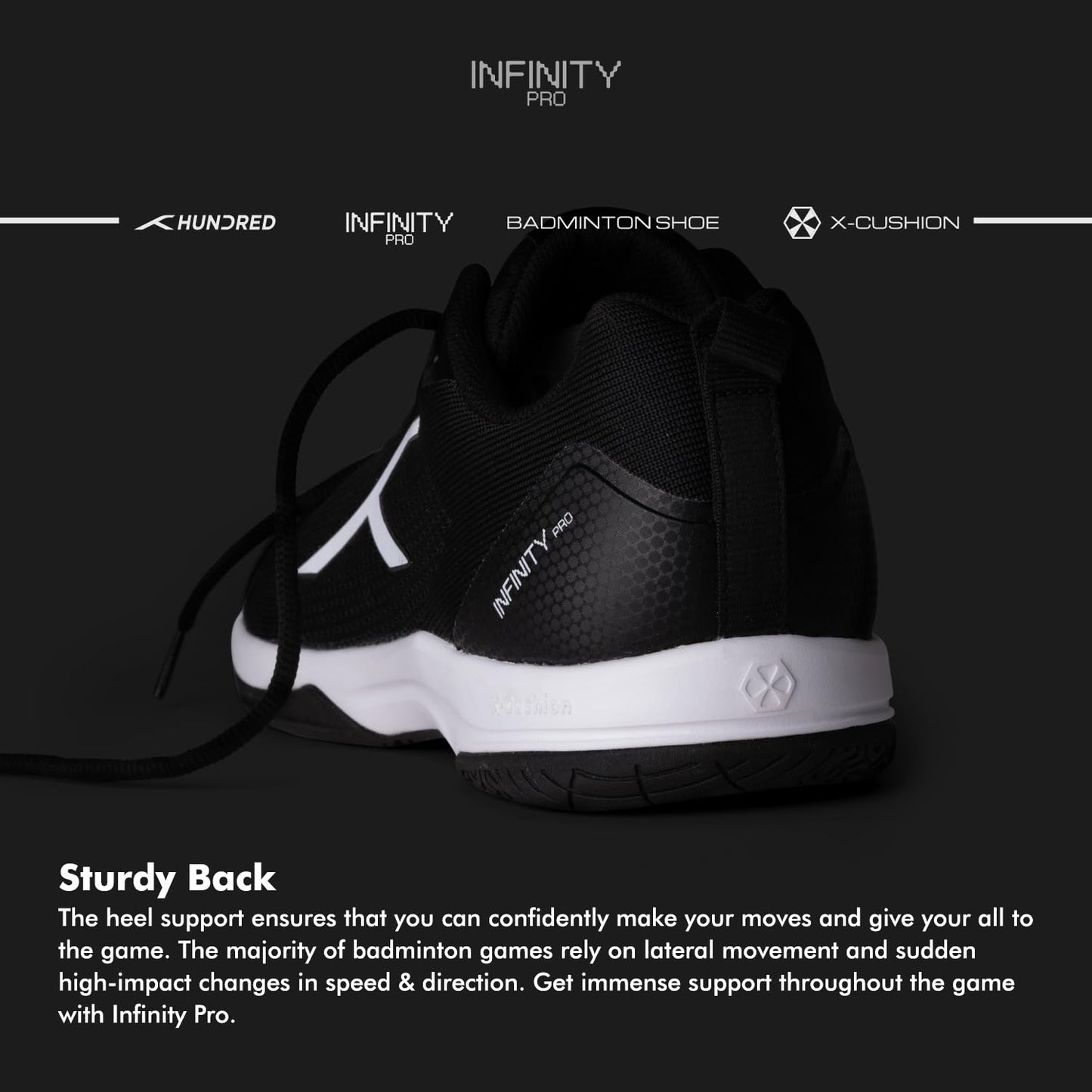 Hundred Infinity Pro Badminton Shoes - Best Price online Prokicksports.com