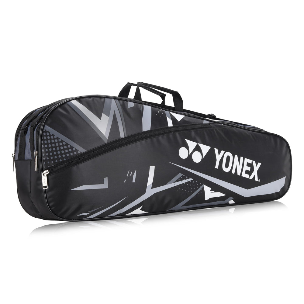 Yonex SUNR 2215 Badminton Kitbag - Black/Grey | 4-5 Racquet Capacity | Multi-Compartment