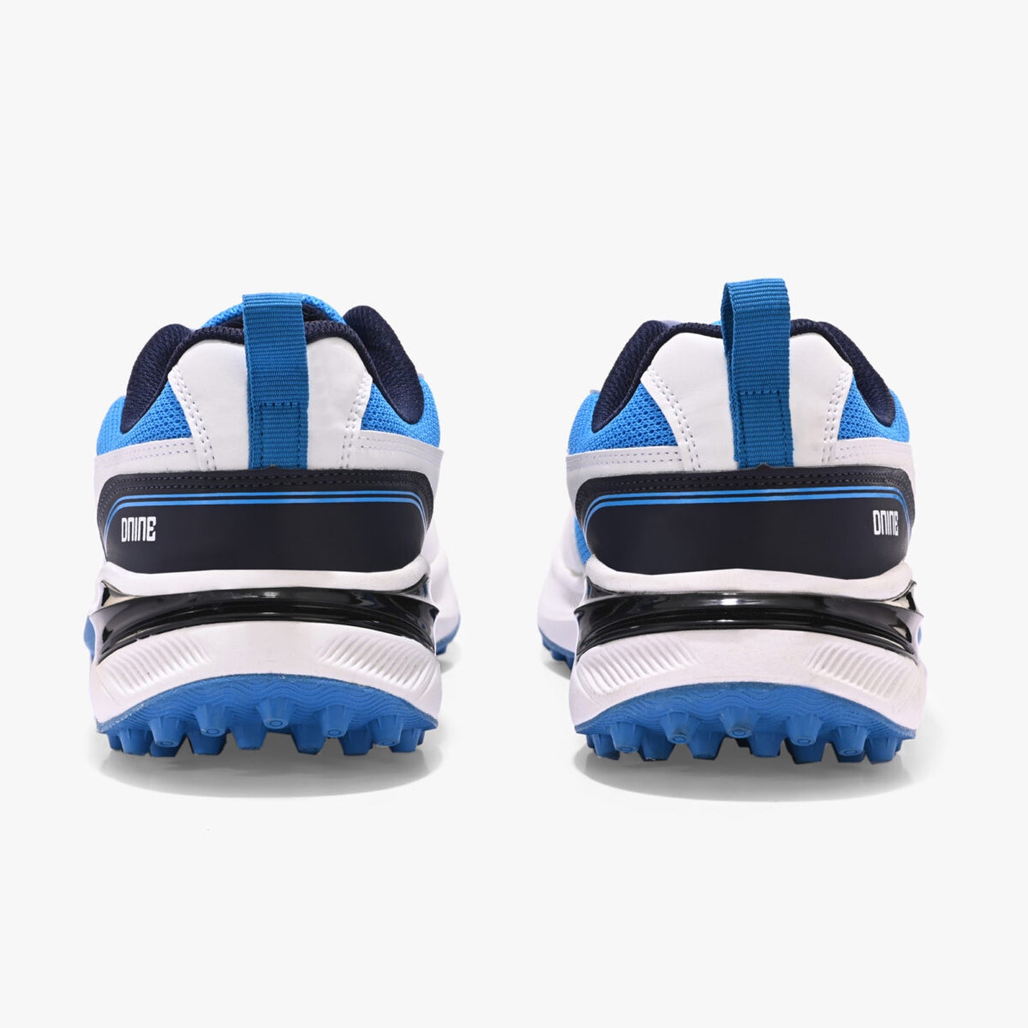 D9 Blaster-2 Rubber Studs Cricket Shoes – Ultra-Lightweight, High-Grip & Durable Sports Footwear (White/Royal Blue/Black) - Best Price online Prokicksports.com
