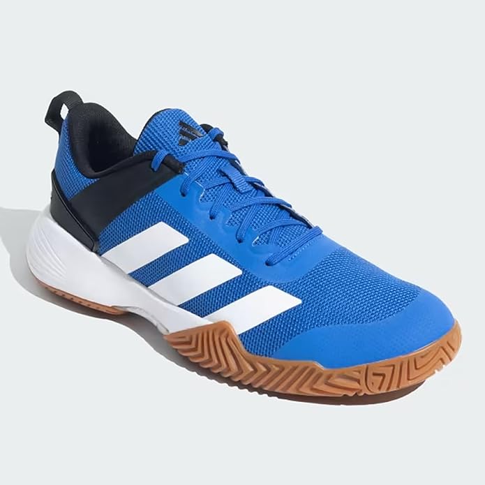 Adidas Ind Top V2 Men's Indoor Badminton Shoes | Lightweight Non-Marking Sole | Cushioned Grip for Court Sports | EVA & Rubber Sole | Ideal for Badminton, Squash, & Indoor Training - Best Price online Prokicksports.com