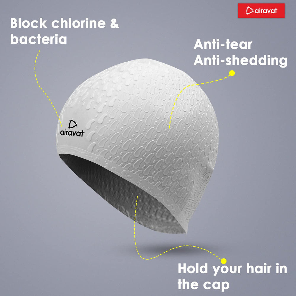 Airavat Bubble Swimming Cap - Adult (Universal size)