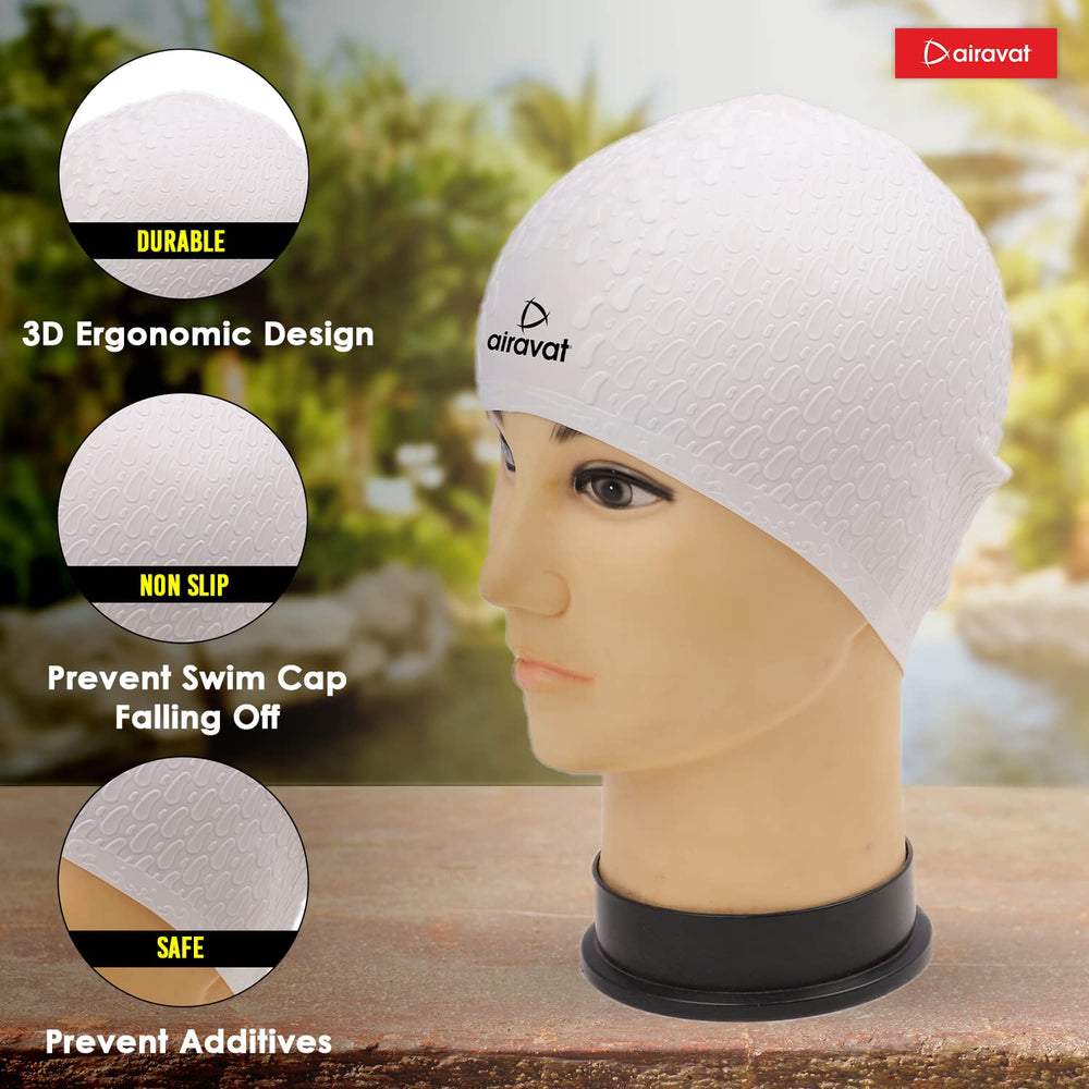 Airavat Bubble Swimming Cap - Adult (Universal size)