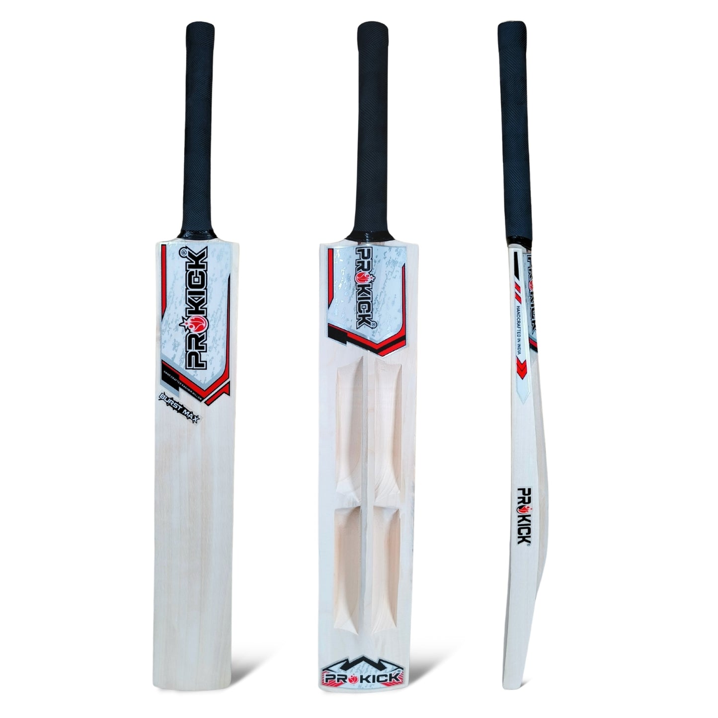 Prokick Burst Max Kashmir Popular Willow Cricket Tennis Ball Bat - Best Price online Prokicksports.com