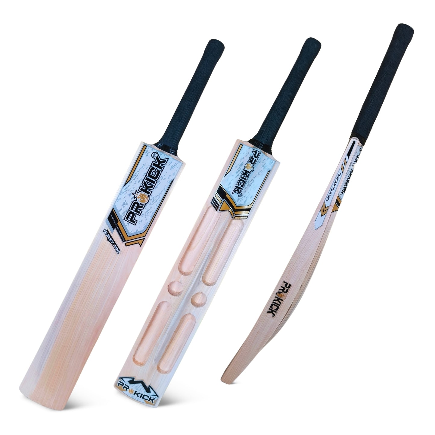 Prokick Burst Pro Double Blade Kashmir Willow Scoop Tennis Ball Bat - Best Price online Prokicksports.com