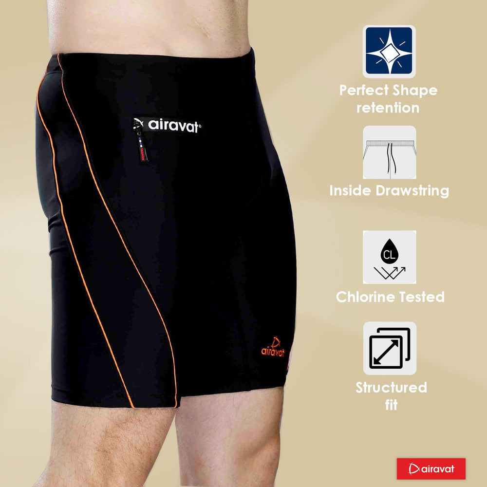 Airavat Calder 1510 Men's Swimming Jammer | Quick-Dry, Chlorine-Resistant & Stretchable Fabric | Performance Swimwear - Best Price online Prokicksports.com