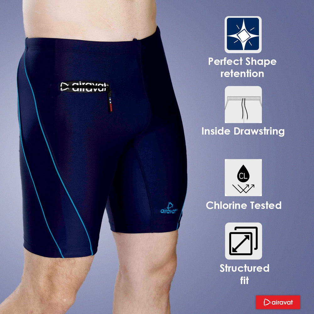 Airavat Calder 1510 Men's Swimming Jammer | Quick-Dry, Chlorine-Resistant & Stretchable Fabric | Performance Swimwear - Best Price online Prokicksports.com