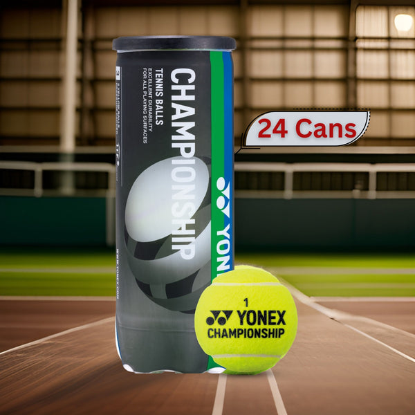 Yonex Championship (TB-CS3 EX) Tennis Balls – 24 Can (72 Balls) | High-Performance & Durable Tennis Balls
