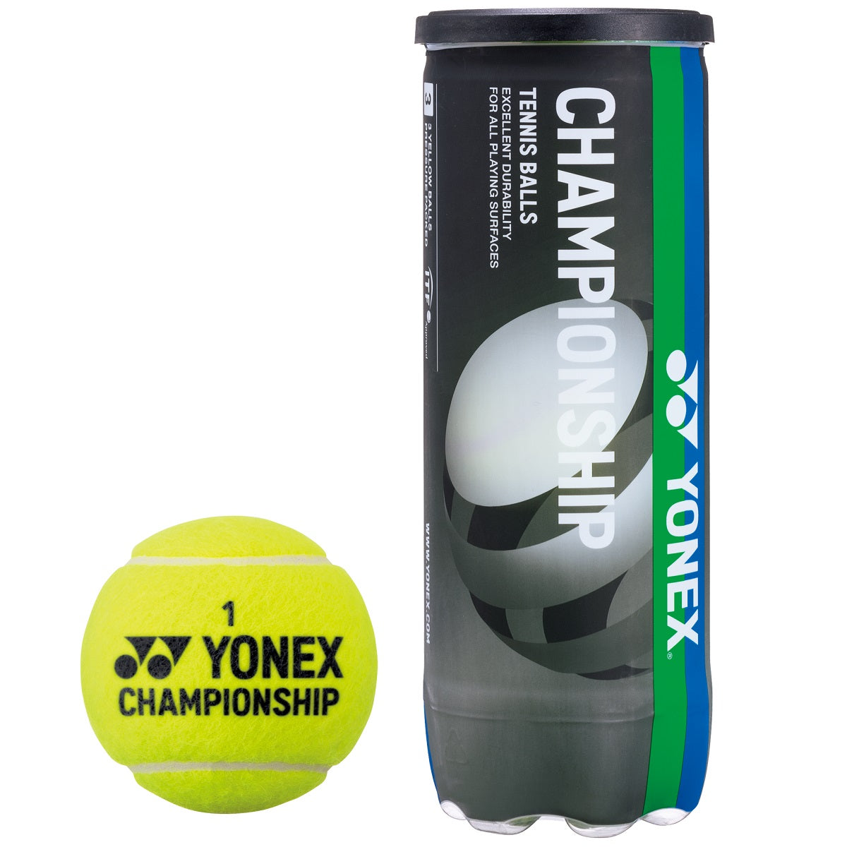 Yonex Championship (TB-CS3 EX) Tennis Balls – 4 Can (12 Balls) | High-Performance & Durable Tennis Balls - Best Price online Prokicksports.com