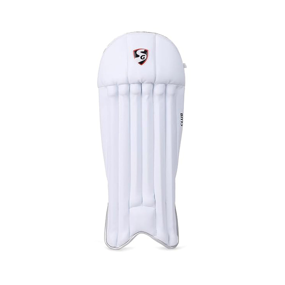 SG Club Wicket Keeping Legguards, (White) - Best Price online Prokicksports.com
