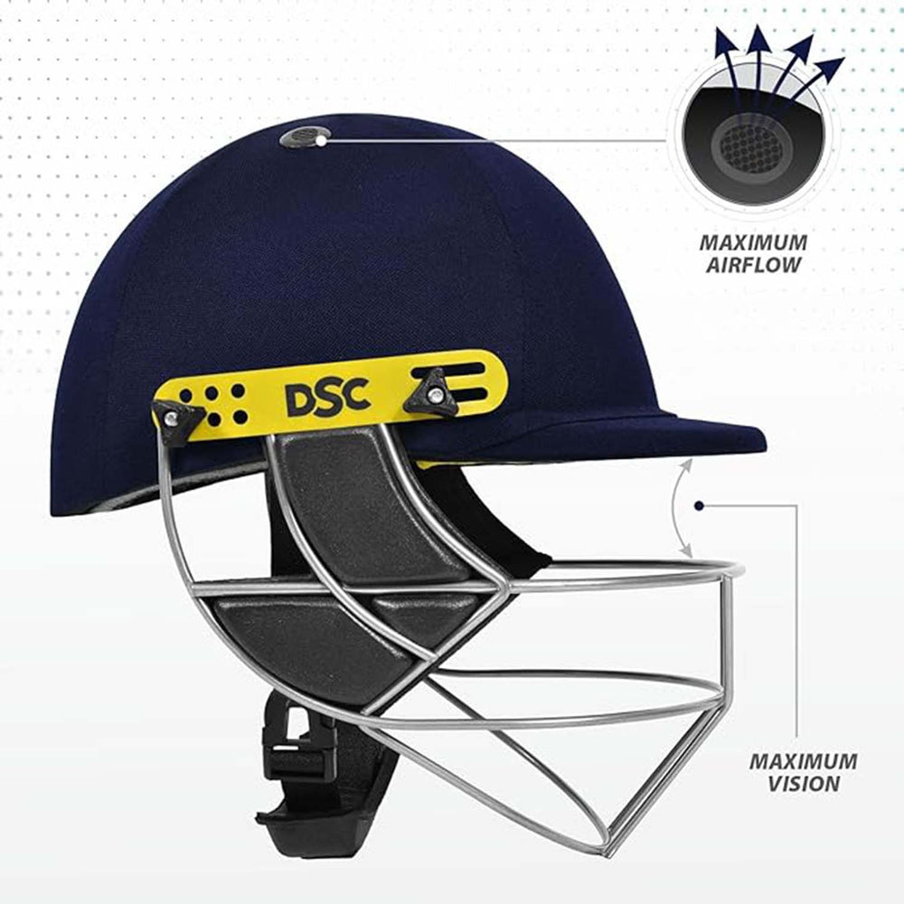 DSC Combat Cricket Helmet – High-Impact Protection, Adjustable Fit & Superior Ventilation for Cricketers - Best Price online Prokicksports.com