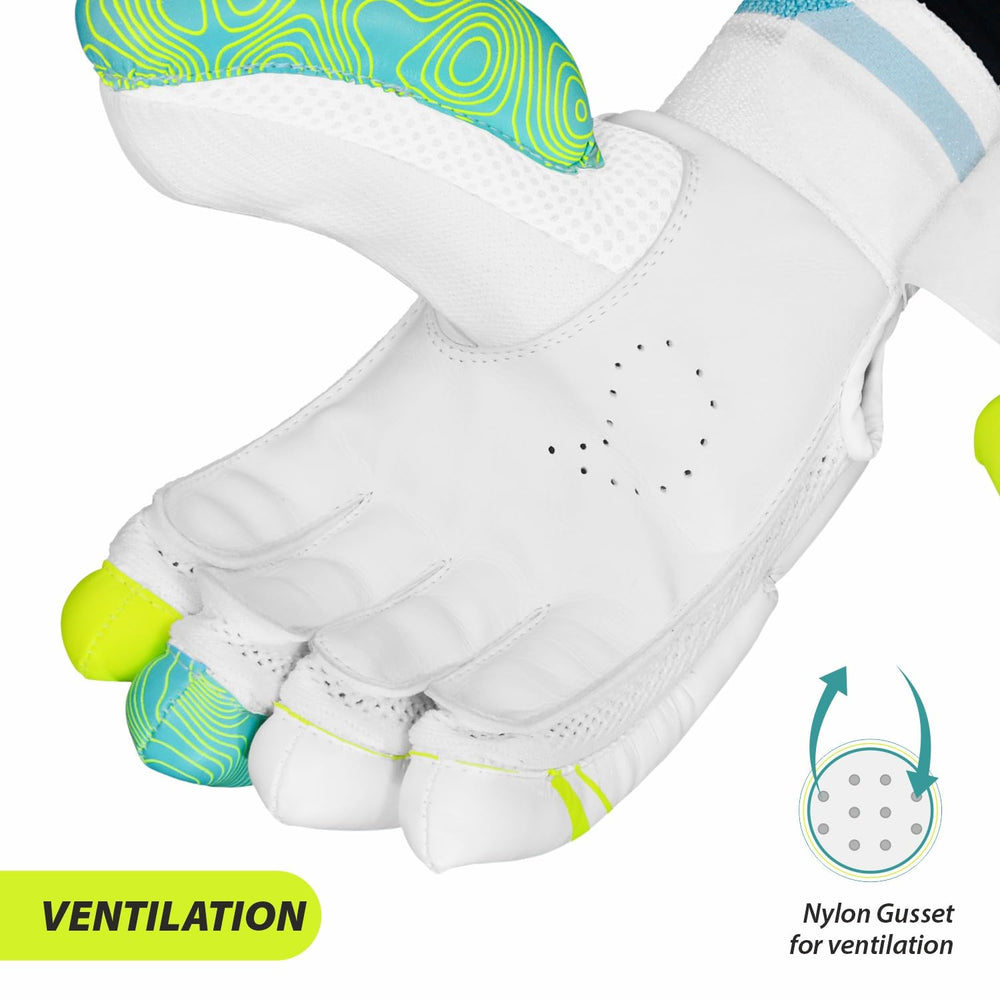 DSC Condor Atmos Left Hand Batting Gloves – Premium Leather Cricket Gloves for Comfort & Protection - Best Price online Prokicksports.com
