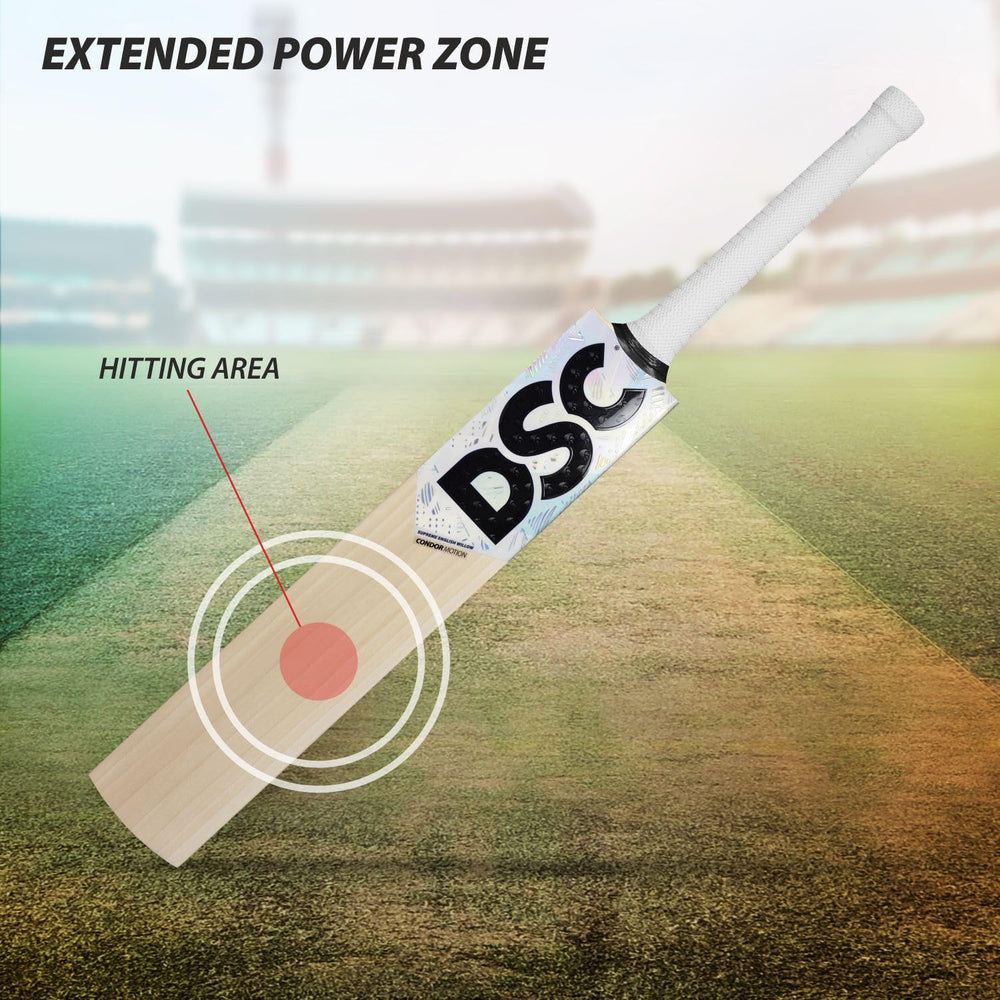 DSC Condor Motion English Willow Cricket Bat – Lightweight Grade Willow Bat for Powerful Stroke Play, Balance, and Performance in All Formats - Best Price online Prokicksports.com
