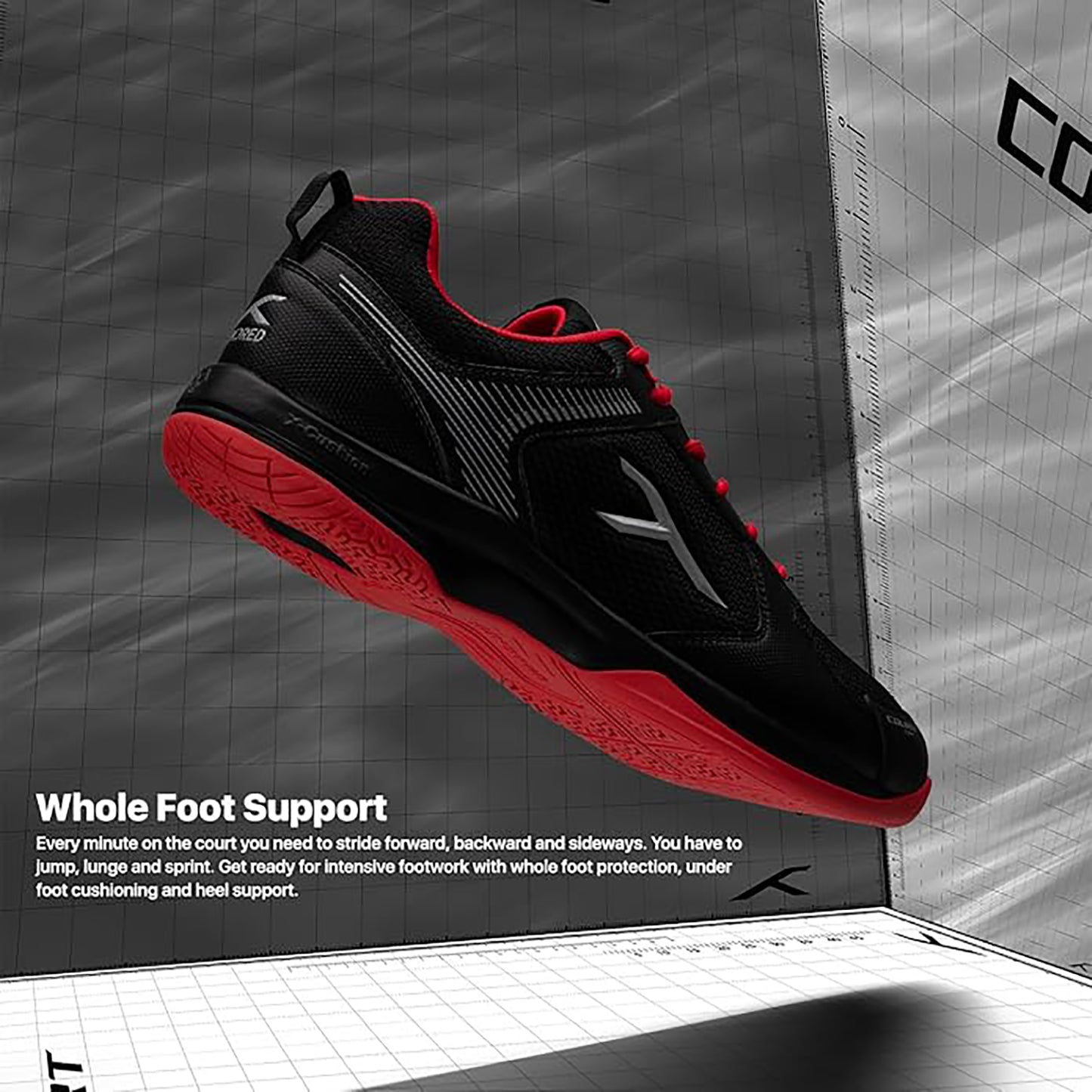 Hundred Court Star Badminton Shoes | Non-Marking Gum Rubber Sole | Lightweight Breathable Mesh | For Men & Women | Ideal for Squash, Table Tennis & Indoor Sports - Best Price online Prokicksports.com