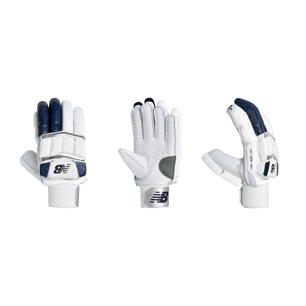 New Balance DC 10i Pro RH Batting Gloves – White/Black Pro-Grade Cricket Gloves with Maximum Protection, Grip & Comfort - Best Price online Prokicksports.com