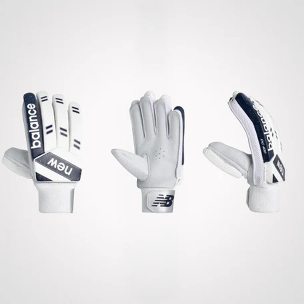 New Balance DC 4i RH Batting Gloves, White/Blue- Men's Right Hand - Best Price online Prokicksports.com