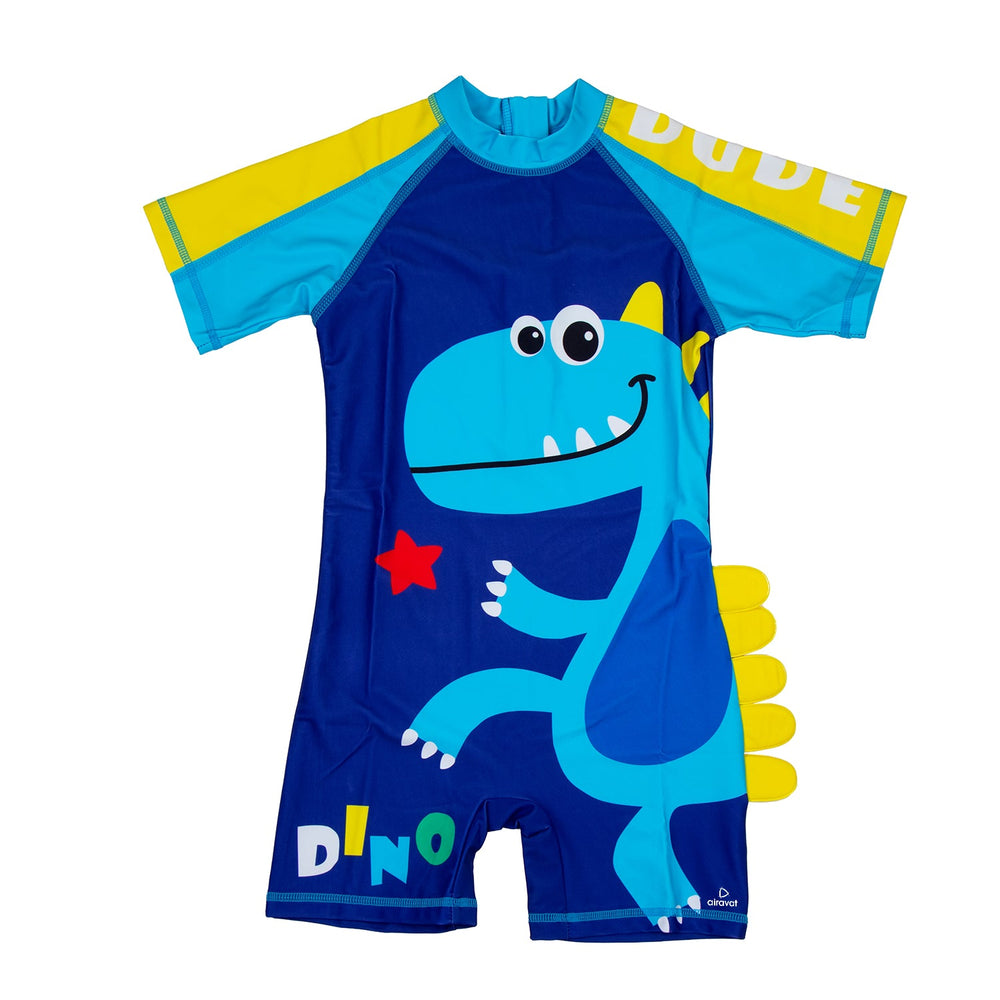 Airavat 1513 Kids Swimming Costume – Comfortable One-Piece Swimwear for Boys & Girls, Stretchable Fabric, Pool Training & Water Activities Use - Best Price online Prokicksports.com