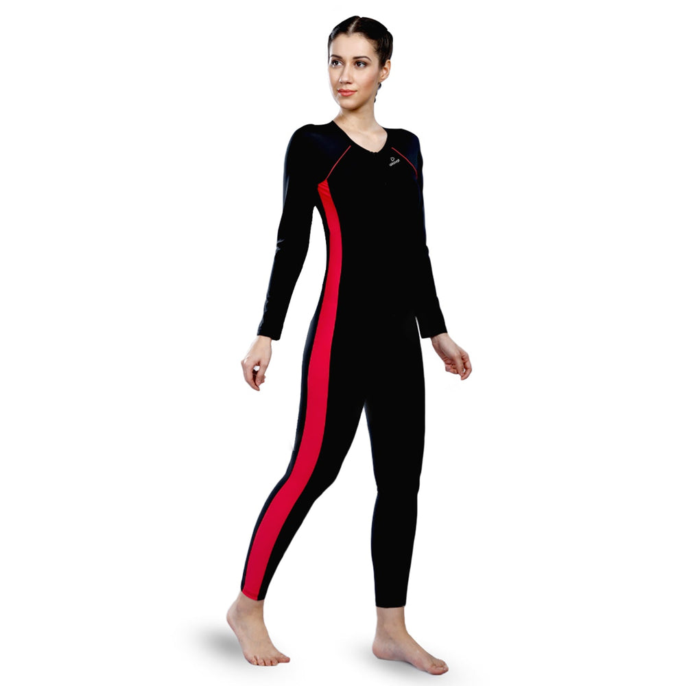 Airavat Dive 5004 Women's Full Body Swimsuit – Modest Long Sleeve Swimwear for Training, Pool, Beach, Water Aerobics & Sports Use