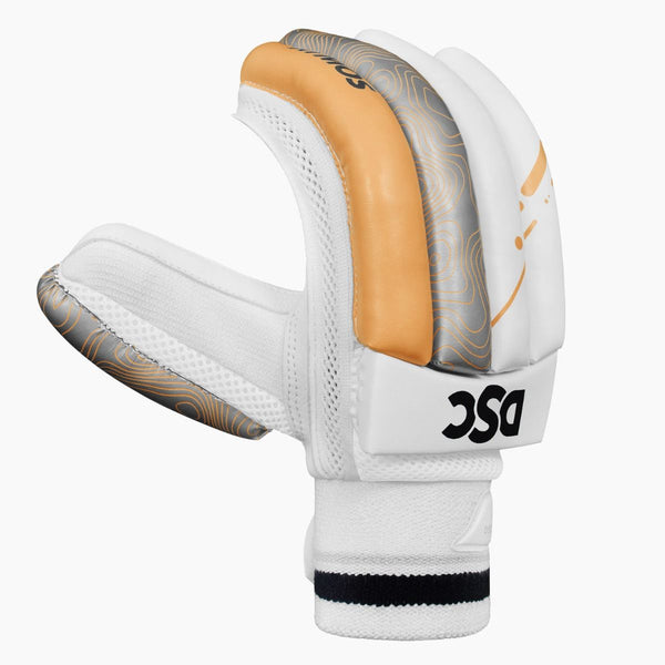 DSC Atmos RH Cricket Batting Gloves | Enhanced Grip & Comfort | Orange | Lightweight & Durable