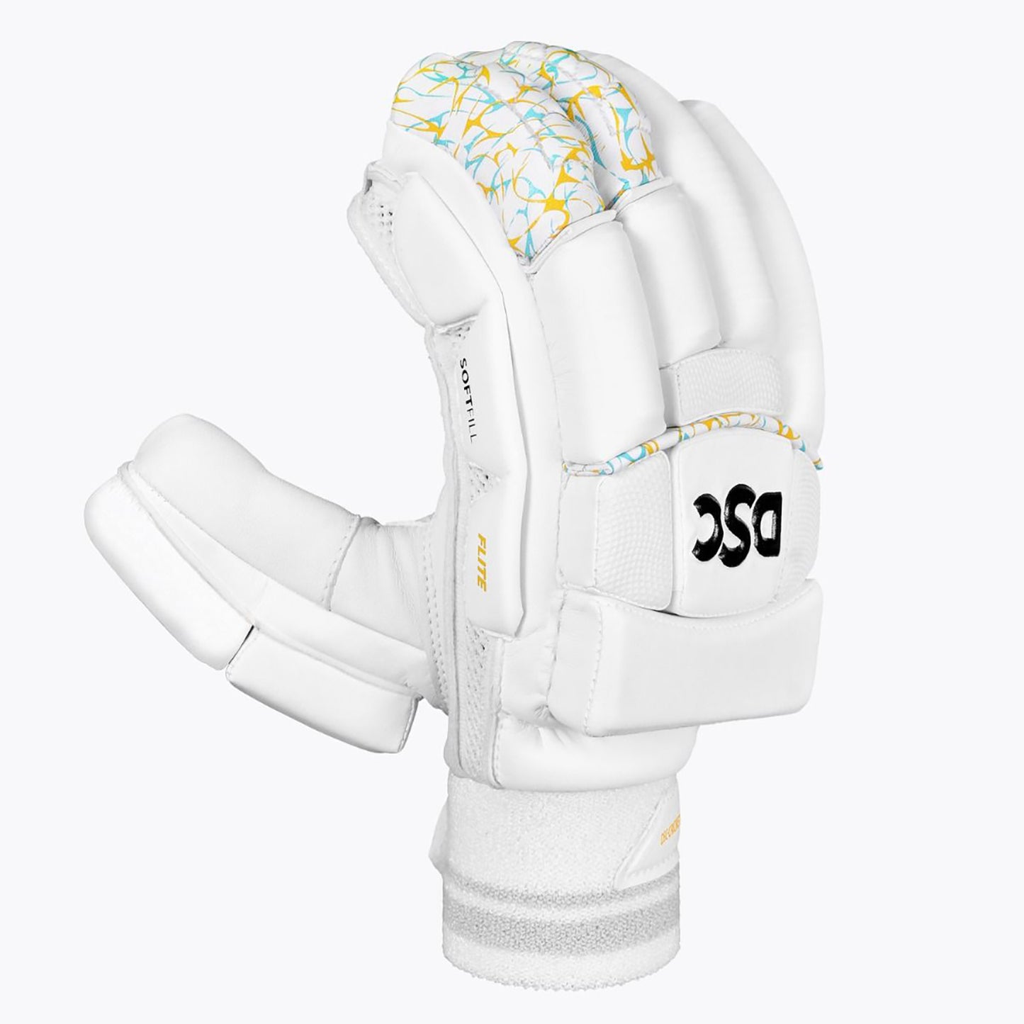 DSC Flite Right-Hand Men’s Cricket Batting Gloves – Premium Protection & Comfort(White) - Best Price online Prokicksports.com
