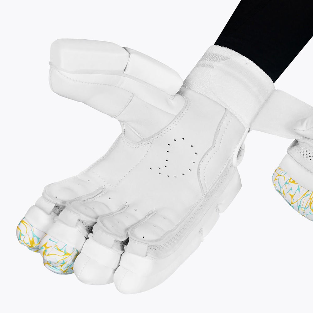DSC Flite Right-Hand Men’s Cricket Batting Gloves – Premium Protection & Comfort(White) - Best Price online Prokicksports.com