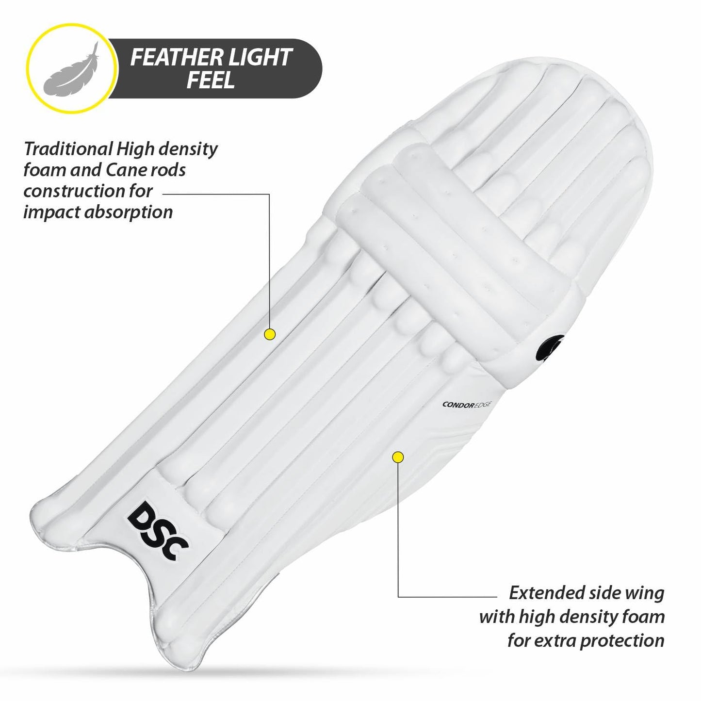 DSC Condor Rage Cricket Batting Legguard | Men's/Adult | Right Hand | Superior Protection & Comfort - Best Price online Prokicksports.com