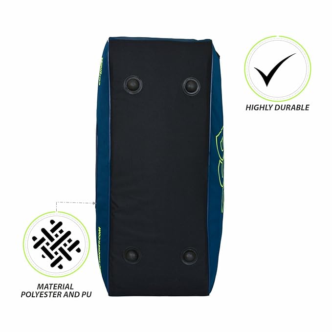 DSC Condor Atmos Cricket Kitbag | Peacock Blue/Fl. Green | Spacious & Stylish Sports Bag - Best Price online Prokicksports.com