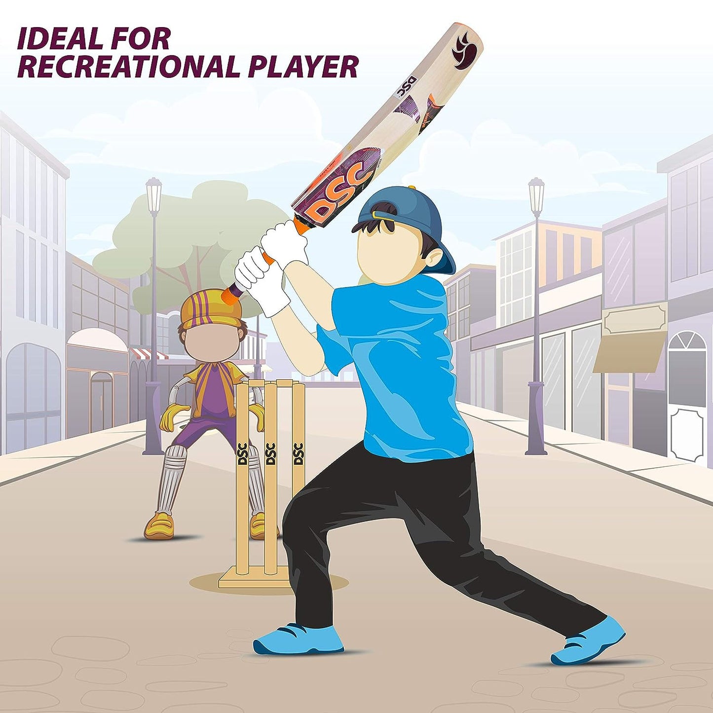 DSC Intense Zeal Kashmir Willow Cricket Bat - Best Price online Prokicksports.com