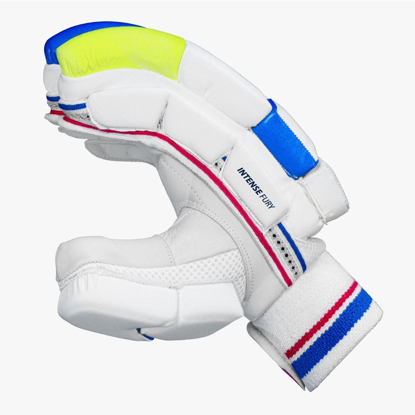 DSC Intense Fury RH Batting Gloves , White/Black/Lime - Best Price online Prokicksports.com