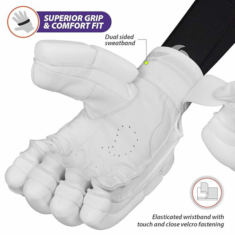 DSC Krunch Bull 31 RH Men's Batting Gloves – Ultimate Protection, Comfort & Superior Grip for Cricket Players - Best Price online Prokicksports.com