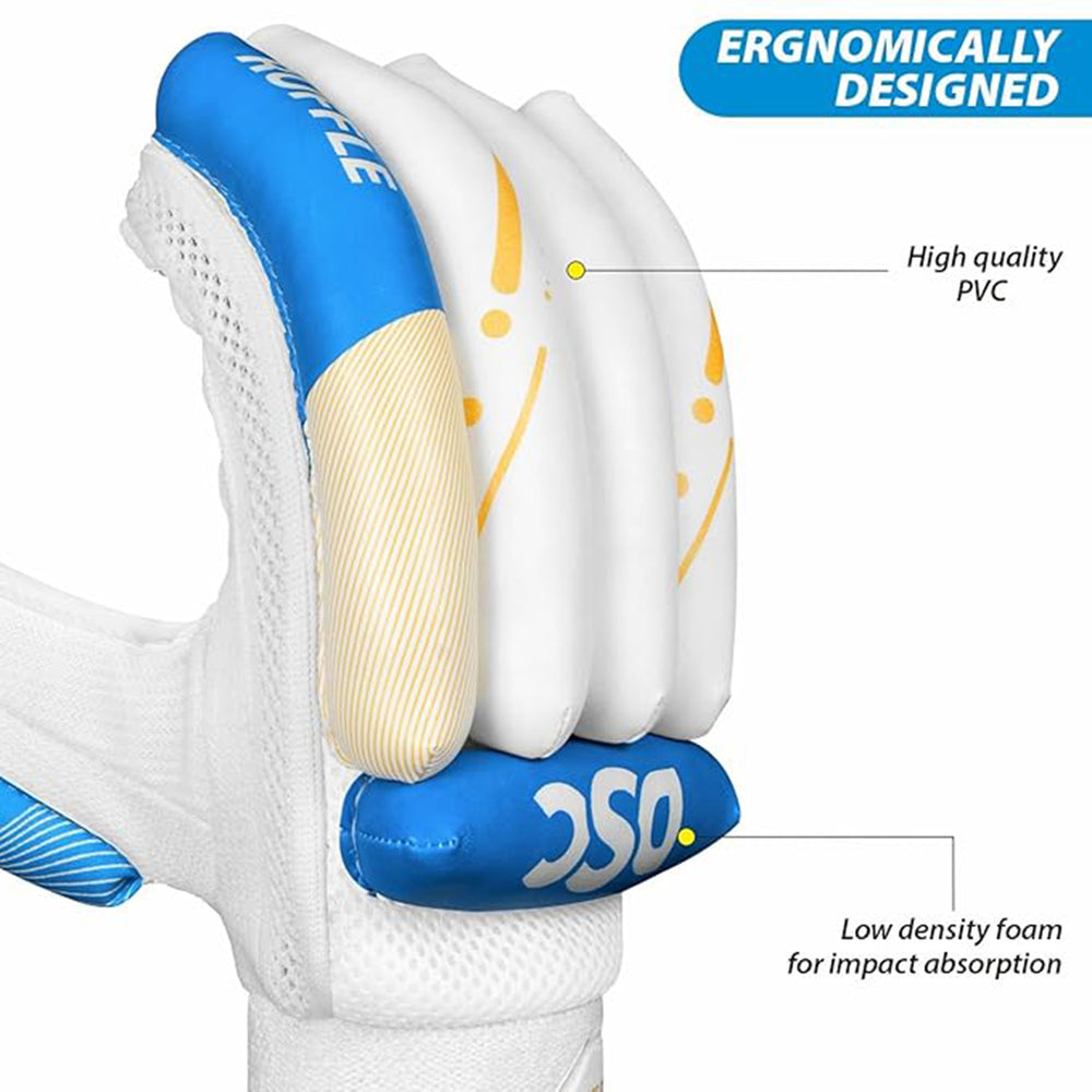 DSC Condor Ruffle Leather Cricket Batting Gloves (Left Hand) - Best Price online Prokicksports.com