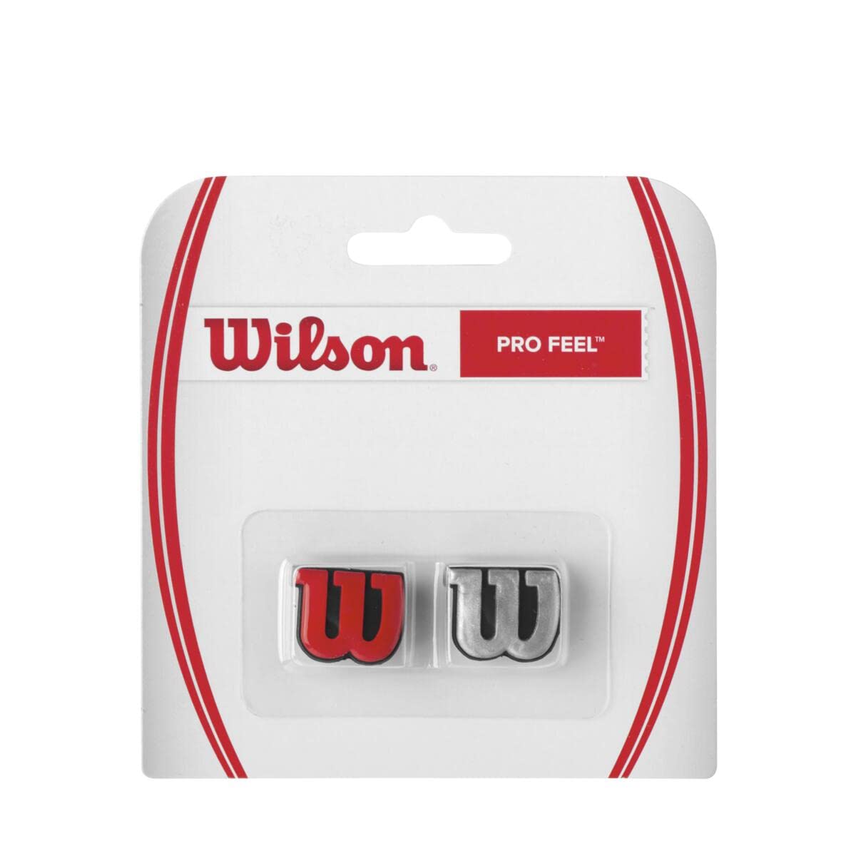 Wilson Profeel Tennis Vibration Dampener - Red/Silver - Best Price online Prokicksports.com