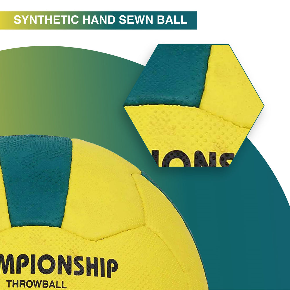 Cosco Championship Throw Ball (Size 5) | Tournament-Grade Aerodynamic Synthetic Hand-Sewn Design - Best Price online Prokicksports.com