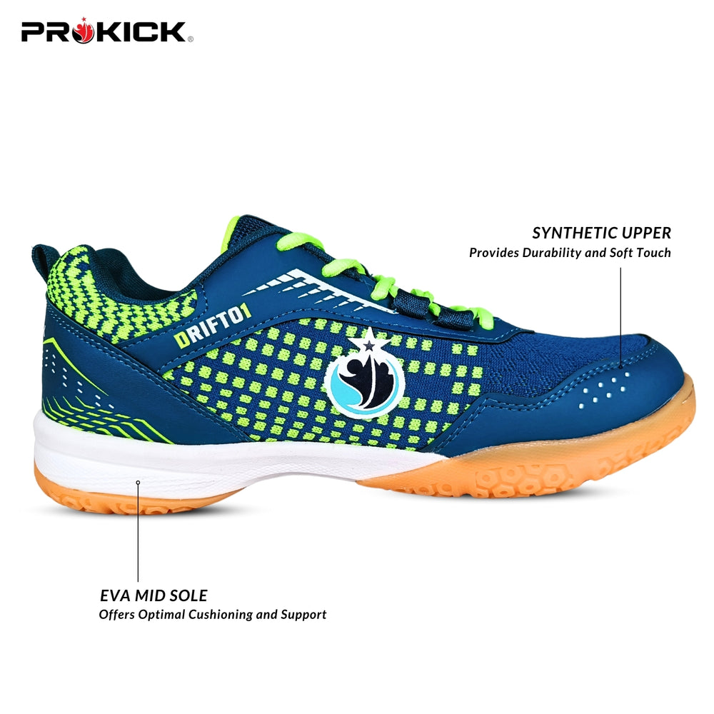 Prokick Drift 01 Badminton Shoes | EVA & Rubber Sole with Breathable Mesh Upper - Best Price online Prokicksports.com