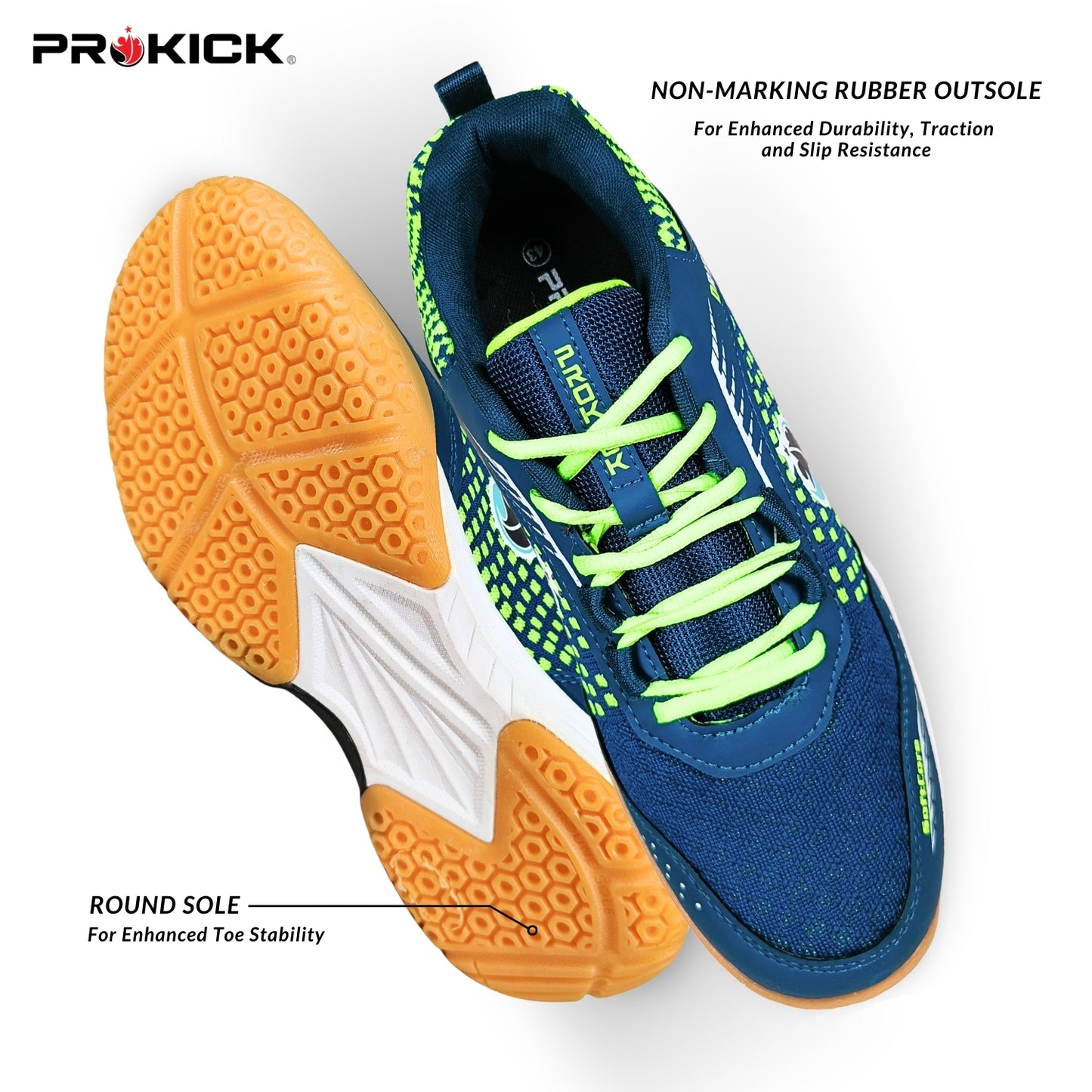 Prokick Drift 01 Badminton Shoes | EVA & Rubber Sole with Breathable Mesh Upper - Best Price online Prokicksports.com