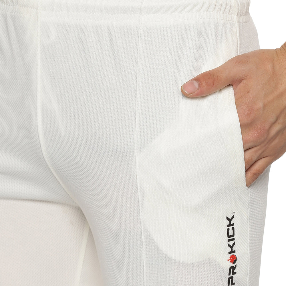 Prokick Elite Full Sleeves Cricket Jersey Set, T-Shirt with Trouser (Off White) - Best Price online Prokicksports.com