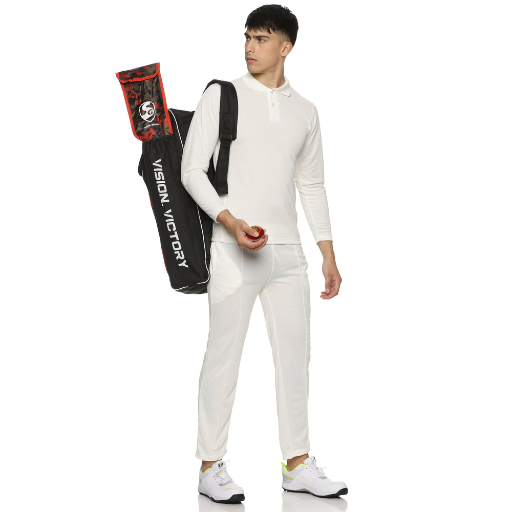 Prokick Elite Full Sleeves Cricket Jersey Set, T-Shirt with Trouser (Off White) - Best Price online Prokicksports.com