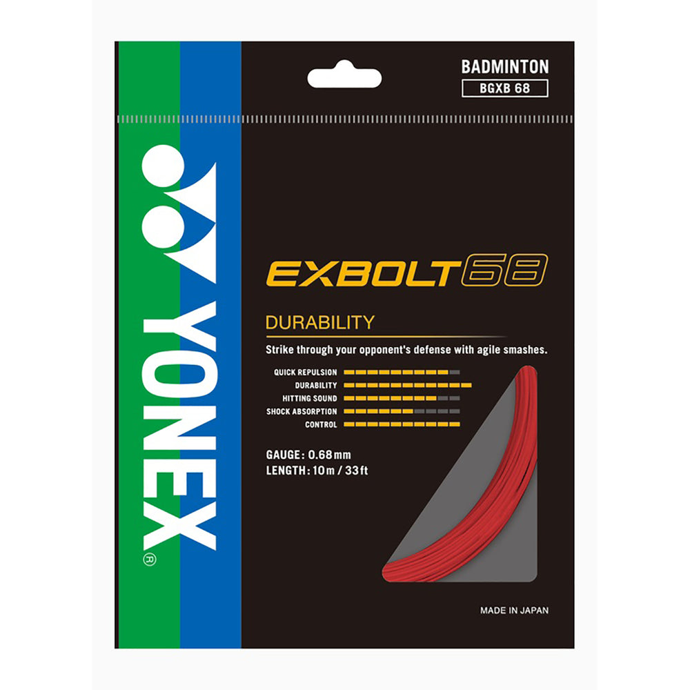 Yonex Exbolt 68 Badminton String – High Repulsion Power, Quick Response, Durable & Control-Oriented String for Advanced Players - Best Price online Prokicksports.com
