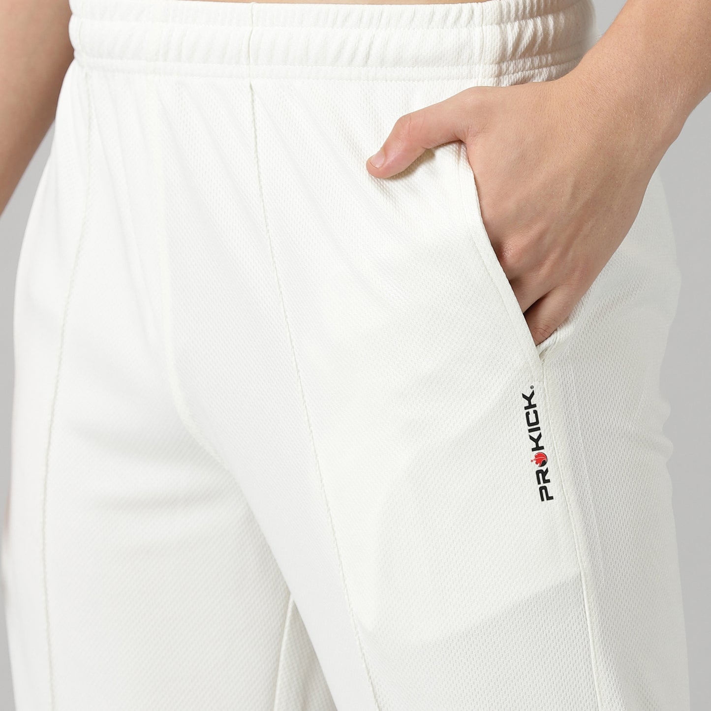 Prokick Elite Cricket Trouser, Off White - Best Price online Prokicksports.com